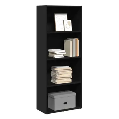 vidaXL Bookcase Black 60x30x152 cm Engineered Wood