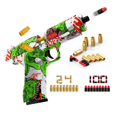 Shell Ejecting Toy Gun for Kids, Plastic Pistol Blaster with Soft Foam Bullet, Children Gadget S