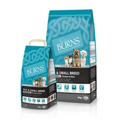 Burns Adult Small Toy Breed Chicken & Rice Complete Dog Food 2kg