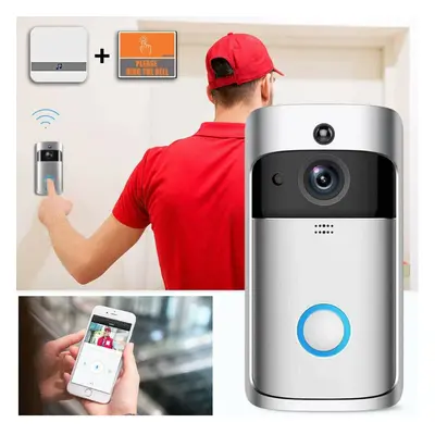 WiFi Wireless Video Doorbell Smart Phone Door Ring Intercom Home Security Camera