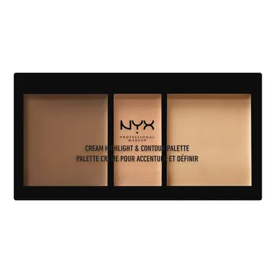 NYX PROFESSIONAL MAKEUP Cream Highlight & Contour Palette Medium