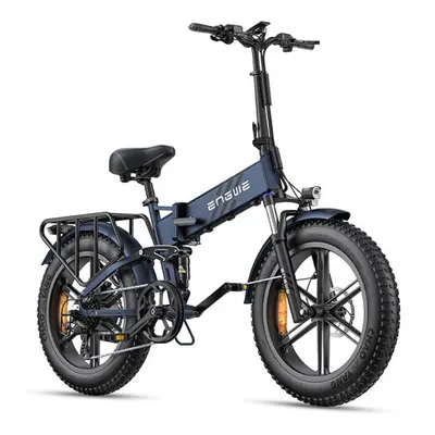 (Blue) ENGWE Engine Pro 2.0Fat Tire Folding Electric Bike