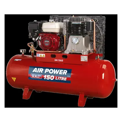 Air Compressor 150L Belt Drive Petrol Engine 6.5hp