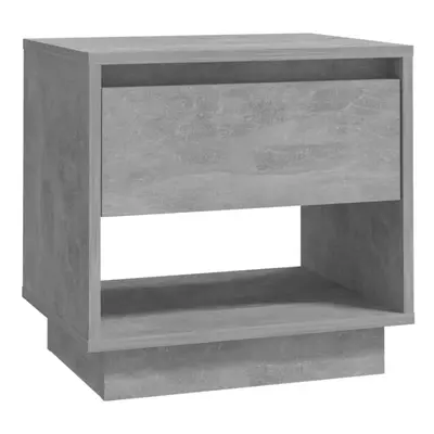 (concrete grey, 1) vidaXL 1/2x Bedside Cabinet Chipboard Bedroom Bedside Side Table Multi Colour