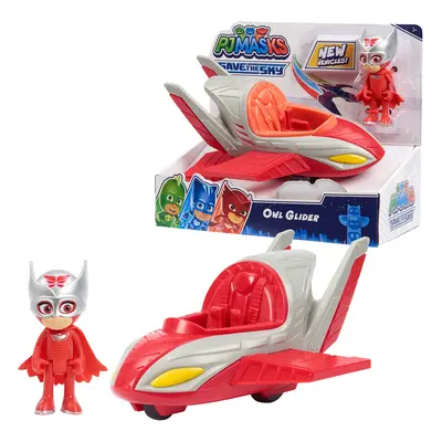 PJ Masks Save the Sky Owl Glider 3-inch Owlette Figure and Owl Glider Pretend Play Kids Toys for