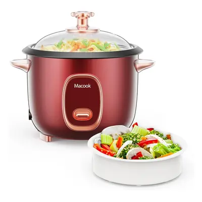 (4Cups, 1Litre), Rice Cooker Small, High-Temperature Protection Mini Rice Cooker, One Touch Oper