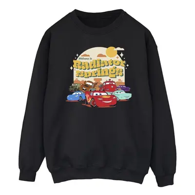 (M, Black) Disney Mens Cars Radiator Springs Group Sweatshirt