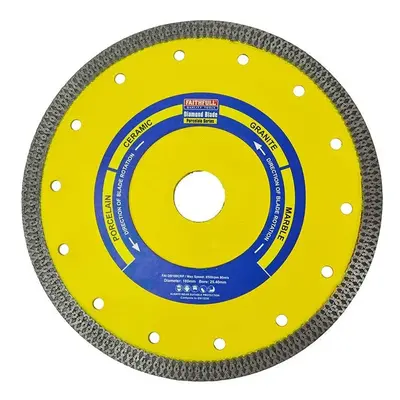 Faithfull FAIDB200CRP Porcelain, Ceramic and Granite Diamond Cutting Blade mm x 25.4 mm (8 Inch)