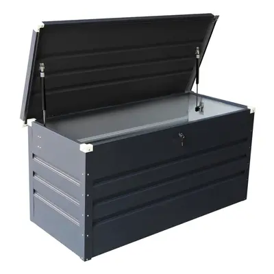 Charles Bentley Metal Storage Chest w/ Lock & Key Waterproof Seal Hydraulic Lid