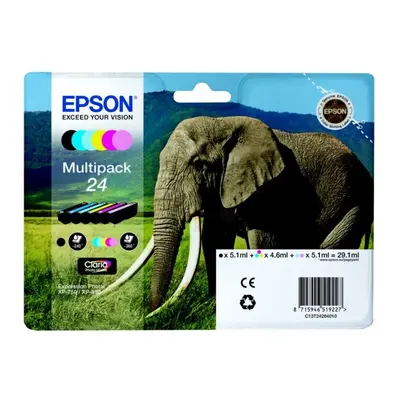 Epson C13T24284010 (24) Ink cartridge multi pack, pages, 1x240pg + 5x360pg, 1x5.1ml + 5x4.6ml, P