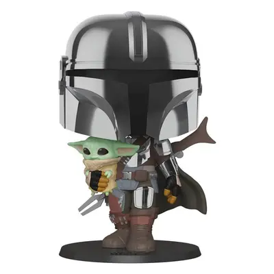 POP Star Wars: Mandalorian - 10" Mandalorian Holding The Child