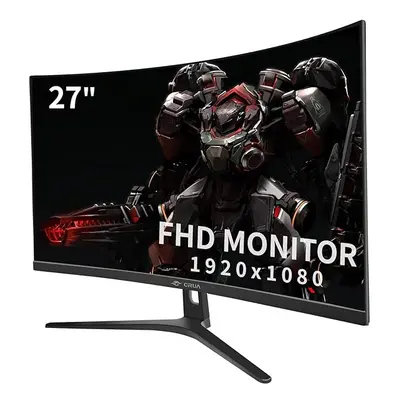 CRUA Inch 180HZ Curved Gaming Monitor, Full HD 1080P 1800R Frameless Computer Monitor, 1ms GTG w