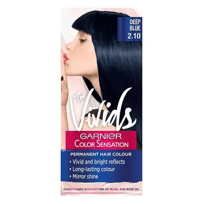 Garnier Color Sensation Vivids Blue Hair Dye Permanent 2.10 Deep Blue