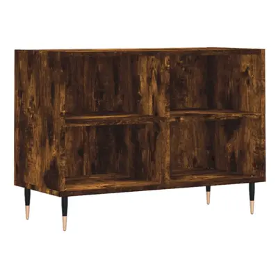 vidaXL TV Cabinet TV Unit Media Cabinet TV Stand Smoked Oak Engineered Wood