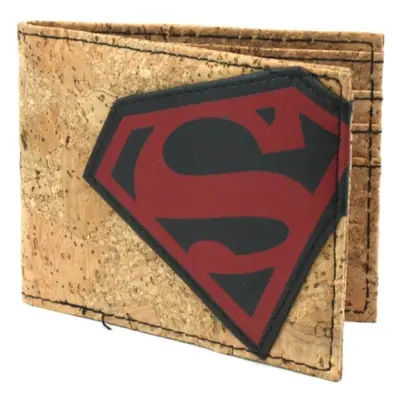 Superman Cork & Applique Bi-fold Wallet