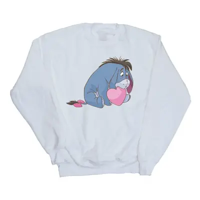 (S, White) Disney Womens/Ladies Winnie The Pooh Eeyore Mouth Sweatshirt