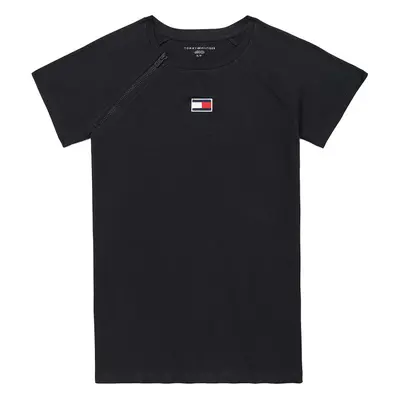 Tommy Hilfiger Women's Adaptive Flag T-Shirt with Port Access Th Deep