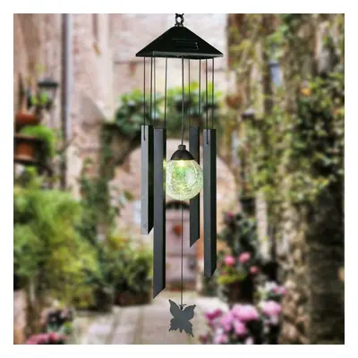 Garden Colour Changing Hanging Solar Powered Light Wind Chime Spinner LED Lamp