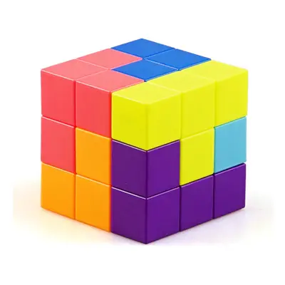 (standard color) Cube Luban Magnetic Building Blocks Tetris Three-dimensional Intelligence Child