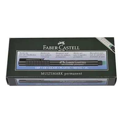 Faber Castell Multi Mark Point Permanent Ink Black Permanent CD/DVD Marker PensÂ Â Pack of 10)