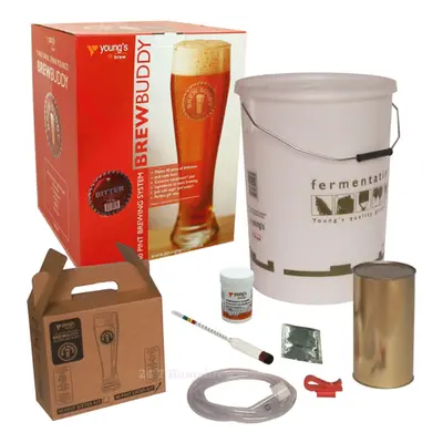 Youngs BrewBuddy Pint Brew System - Bitter Homebrew Beer Making Starter Kit