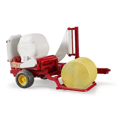 Bruder Round Bale Wrapper & Bales 1:16 Scale