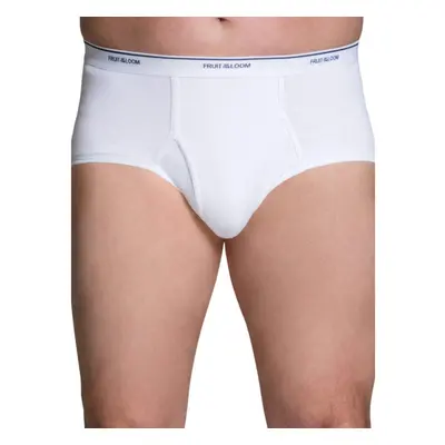 Fruit of the Loom mens 6-pack Classic White Brief Extended Sizes Underwear, White, XX-Large US