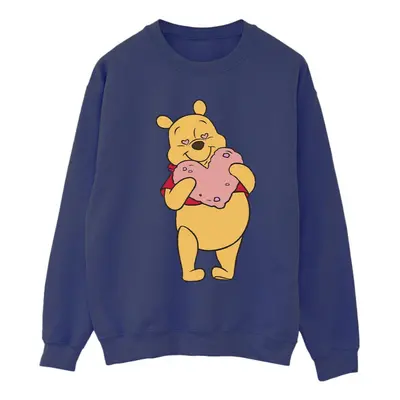 (XXL, Navy Blue) Disney Womens/Ladies Winnie The Pooh Heart Eyes Sweatshirt