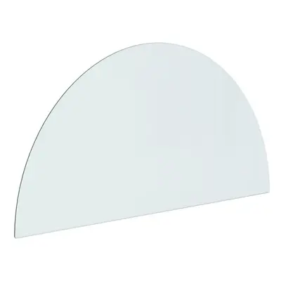 (1000 x mm (L x W)) vidaXL Fireplace Glass Plate Half Round Glass Panel Arch Glass Multi Sizes