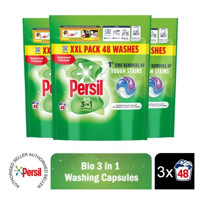 Persil 3 in Washing Capsules Bio with Lasting Freshness 48W Pk