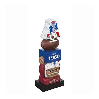 Team Sports America New England Patriots Vintage NFL Tiki Totem Statue