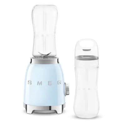 Smeg PBF01PBUK Retro 50s Style Personal Blender, x Bottles-To-Go, Speed Settings, 600ml, 300W, P