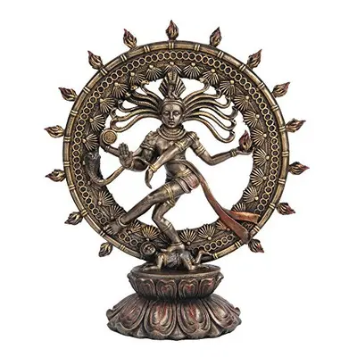 Pacific Giftware Hindu Shiva Nataraja Dancing Statue Bronze Finished