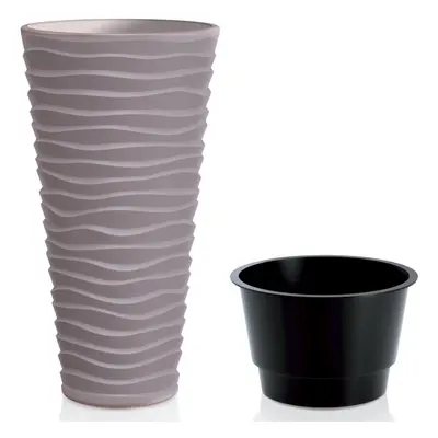 (Mocca, 2) Tall Indoor or Outdoor Garden Plant Pot Planters