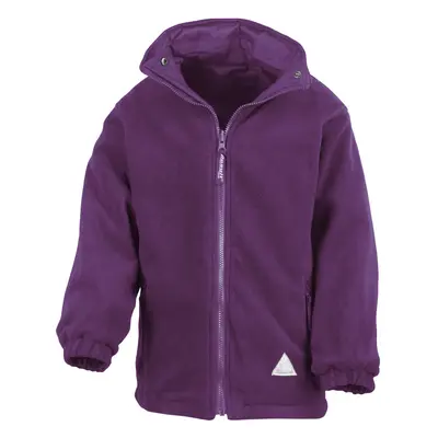 (11/12, Purple) Result Childrens/Kids Reversible Storm Stuff Anti Pilling Fleece Waterproof Jack