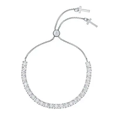 Ted Baker Melrah Icon Crystal Slider Bracelet (Silver Tone/Crystal)