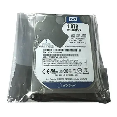 Western Digital Blue WD10JPVX 1TB RPM 8MB Cache SATA 0Gbs 5 Internal Notebook Hard Drive Certifi