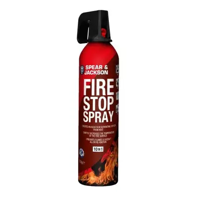 Spear and Jackson - 750g Fire Stop Spray - in fire extinguisher - Non-toxic, and stain-resistant