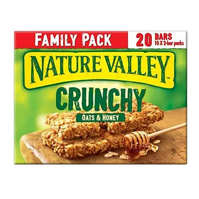 Nature Valley Crunchy Oats & Honey Family Pack Cereal Bars 42g (10 2-bar packs)