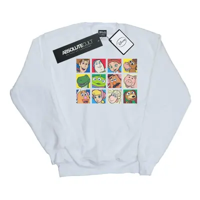 (4XL, White) Disney Mens Toy Story Character Squares Sweatshirt