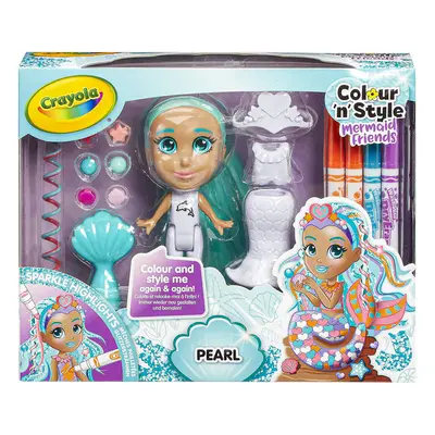 Crayola Colour 'n' Style Friends Mermaids - Pearl