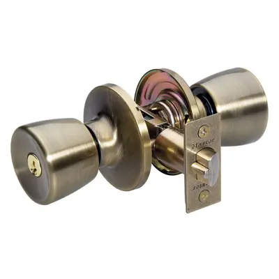 Master Lock TUCO0705 Keyed Alike Tulip Door Lock with Deadbolt Polished Brass