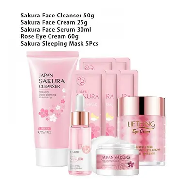 Sakura Facial Moisturize Slee Mask Fade Eye Cream Products Skin Care Kit