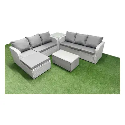 Fimous Outdoor Garden Furniture Sets Seater Wicker Rattan Furniture Sofa Sets with high Back Lou