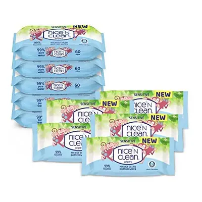 Nice 'N CLEAN - My Nice Clean Bottom Wipes - Flushable Wipes for Toddlers, Plastic-free and Suit