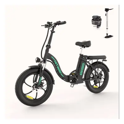 (Black-Green) HITWAY BK6S Folding Electric Bike 20"