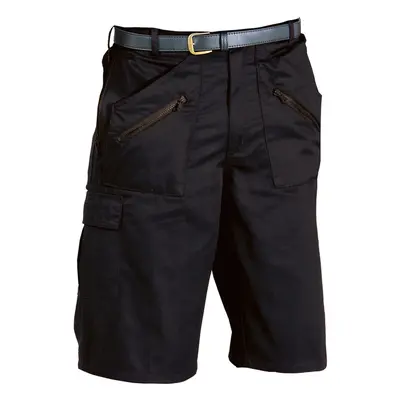 (2XL, Black) Portwest Mens Action Shorts (S889)