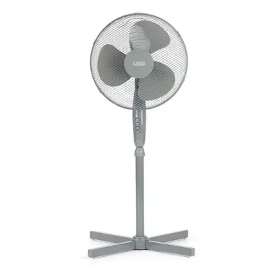 LIVIVO 16" Fan Cooling Oscillating Extendable Free Standing Tower Pedestal Fan GREY