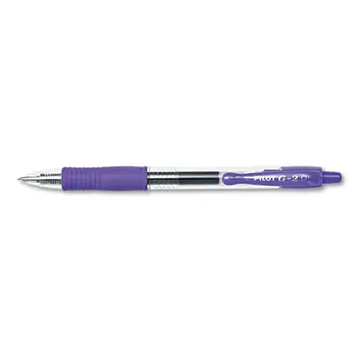 PILOT G2 Premium Retractable Gel Ink Pen Refillable Purple Ink 5Mm Dozen