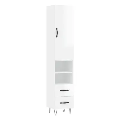 (high gloss white, drawers shelves) vidaXL Highboard Sideboard Storage Cabinet Home Side Cabinet